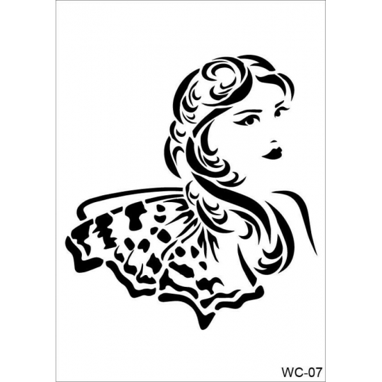 WC7  Woman Collection A4 Stencil