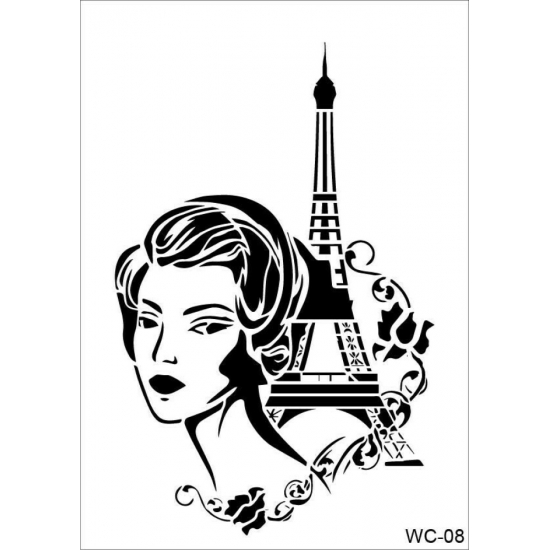 WC8  Woman Collection A4 Stencil