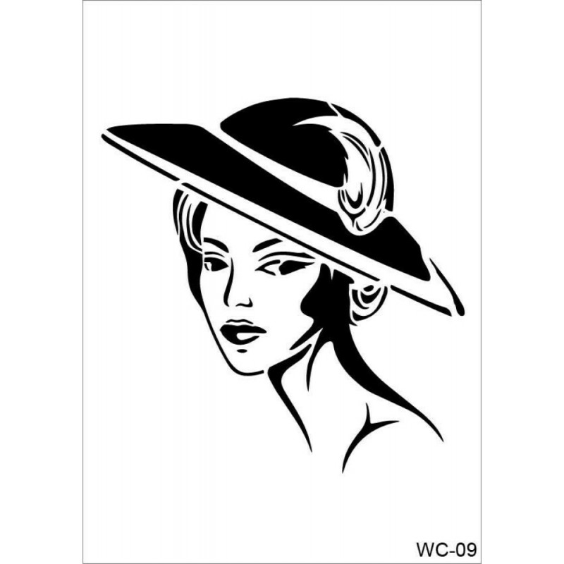 WC9  Woman Collection A4 Stencil