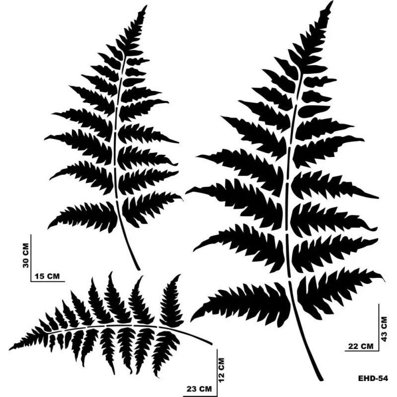 Ağaç Model EHD54 Stencil 45x45 cm