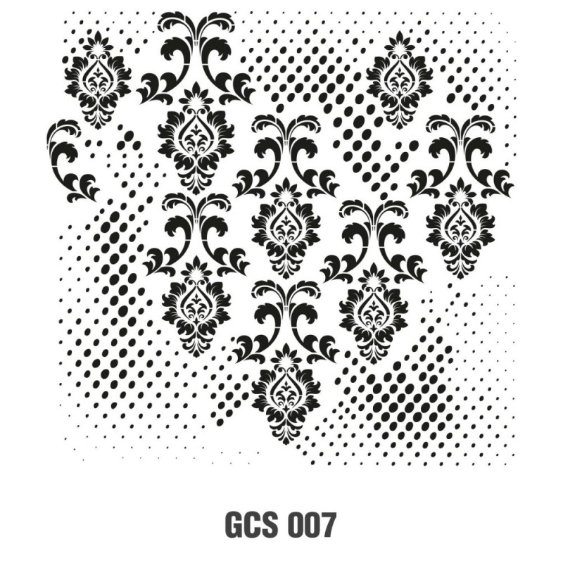 Kolaj Model GCS007 Grunge Duvar Stencil 45x45cm