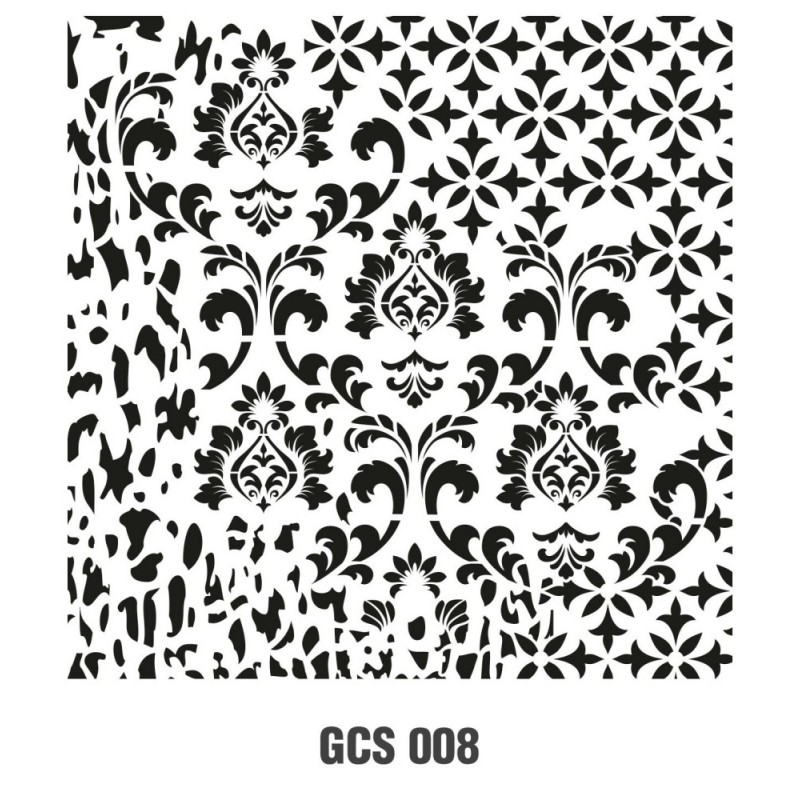 Kolaj Model GCS008 Grunge Duvar Stencil 45x45cm