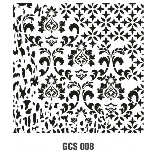 Kolaj Model GCS008 Grunge Duvar Stencil 45x45cm