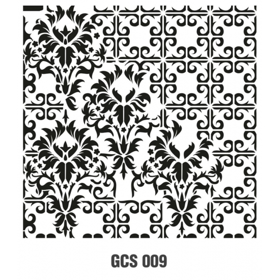 Kolaj Model GCS009 Grunge Duvar Stencil 45x45cm