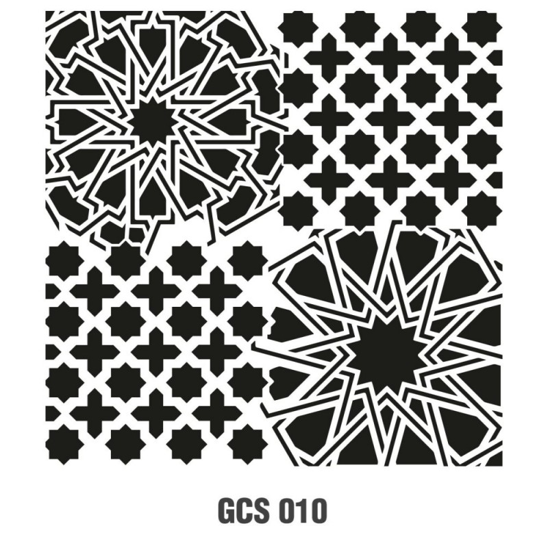 Kolaj Model GCS010 Grunge Duvar Stencil 45x45cm