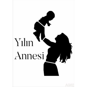 Anneler Günü Model Stencil Serisi AG02 21x30cm