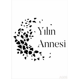 Anneler Günü Model Stencil Serisi AG09 21x30cm