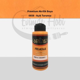 Premium Akrilik Boya 0858 Açık Turuncu 120ML