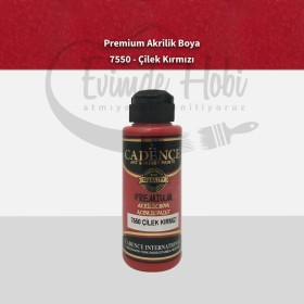 Premium Akrilik Boya 7550 Çilek Kırmızı 120ML