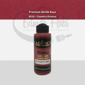 Premium Akrilik Boya 9510 Country Kırmızı 120ML