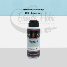 Premium Akrilik Boya 9040 Bebek Mavi 120ML