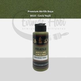 Premium Akrilik Boya 8010 Ceviz Yeşili 120ML