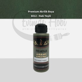 Premium Akrilik Boya 8012 Haki Yeşili 120ML