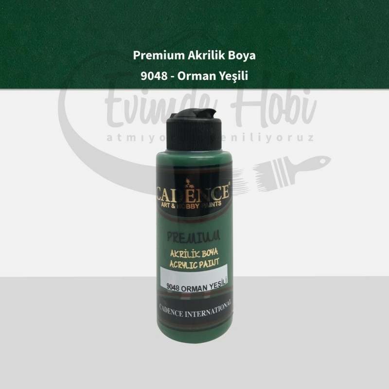 Premium Akrilik Boya 9048 Orman Yeşili 120ML