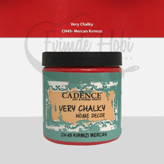 CH49 Mercan Kırmızı  500ML Very Chalky Home Decor