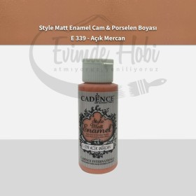 Cadence Enamel Mat Cam Porselen Boyası 339 Açık Mercan 59ML