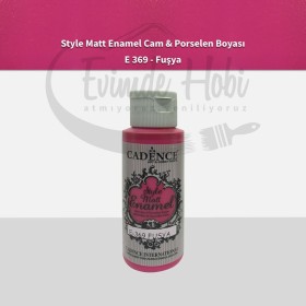 Cadence Enamel Mat Cam Porselen Boyası 369 Fuşya 59ML