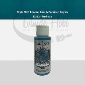 Cadence Enamel Mat Cam Porselen Boyası 371 Turkuaz 59ML