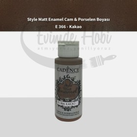 Cadence Enamel Mat Cam Porselen Boyası 366 Kakao 59ML