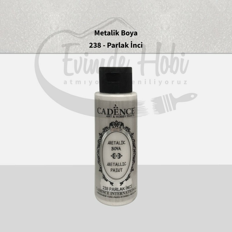 238 Parlak Cadence Ham Yüzeyler İçin Metalik Boya 70ML