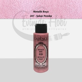 207 Şeker Pembe Cadence Ham Yüzeyler İçin Metalik Boya 70ML