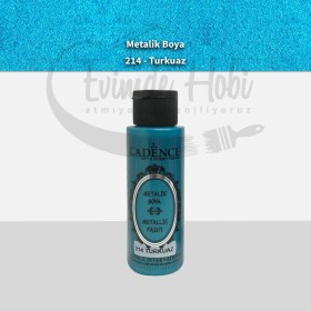 214 Turkuaz Cadence Ham Yüzeyler İçin Metalik Boya 70ML