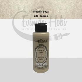 230 İndian Cadence Ham Yüzeyler İçin Metalik Boya 120ML