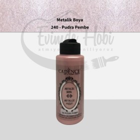 240 Pudra Pembe Cadence Ham Yüzeyler İçin Metalik Boya 120ML