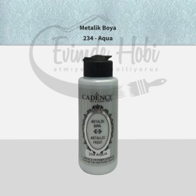 234 Aqua Cadence Ham Yüzeyler İçin Metalik Boya 120ML