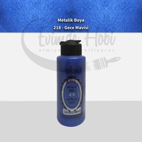 218 Gece Mavisi Cadence Ham Yüzeyler İçin Metalik Boya 120ML