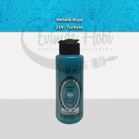 214 Turkuaz Cadence Ham Yüzeyler İçin Metalik Boya 120ML