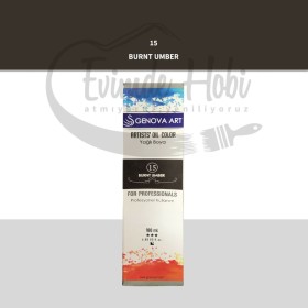 Genova Art 15 Burnt Umber Yağlı Boya 180ML