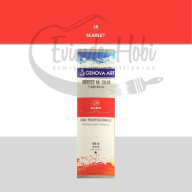 Genova Art 19 Scarlet Kırmızı Yağlı Boya 180ML