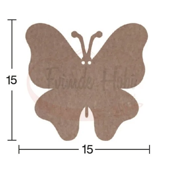 Kelebek Ham Ahşap H062
