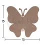 Kelebek Ham Ahşap H062