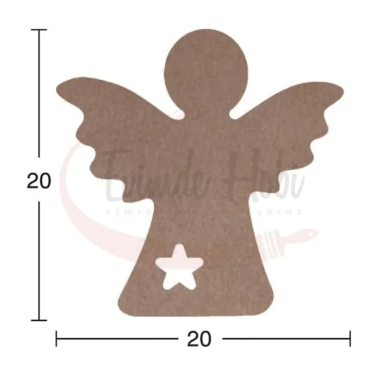 Büyük Melek Ham Ahşap H070