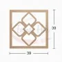 Dekoratif Duvar Süsü Ham Ahşap DS003