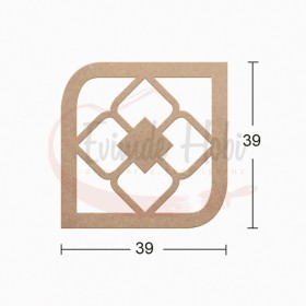 Dekoratif Duvar Süsü Ham Ahşap DS013