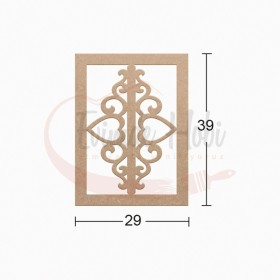 Dekoratif Duvar Süsü Ham Ahşap DS033