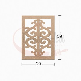 Dekoratif Duvar Süsü Ham Ahşap DS034