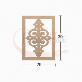 Dekoratif Duvar Süsü Ham Ahşap DS036