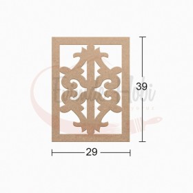 Dekoratif Duvar Süsü Ham Ahşap DS038