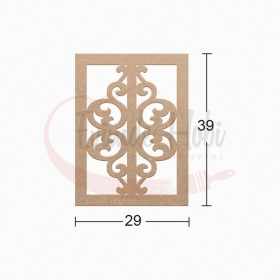 Dekoratif Duvar Süsü Ham Ahşap DS041