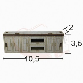 Minyatür Mutfak Üst Dolabı Ahşap MN64