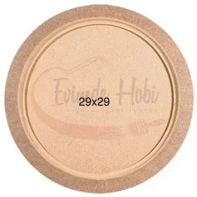 Küçük Yuvarlak Ahşap Tepsi T699