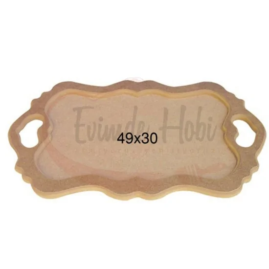 Dekupaj Ahşap Tepsi T701