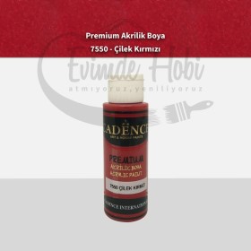 Premium Akrilik Boya 7550 Çilek Kırmızı 70ML