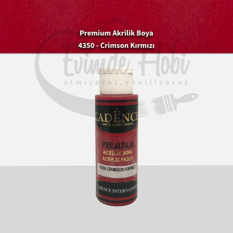 Premium Akrilik Boya 4350 Crimson Kırmızı 70ML