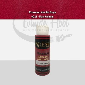 Premium Akrilik Boya 0011 Kan Kırmızı 70ML