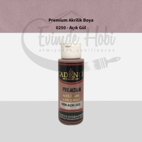 Premium Akrilik Boya 0250 Açık Gül 70ML